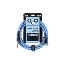 BOSS BIC-10A-BU | Cabo para Instrumento P10 x P10 em L de 3 metros na cor azul